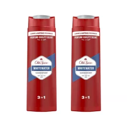   Old Spice WhiteWater 3 az 1-ben tusfürdő és sampon férfiaknak (2x400 ml)