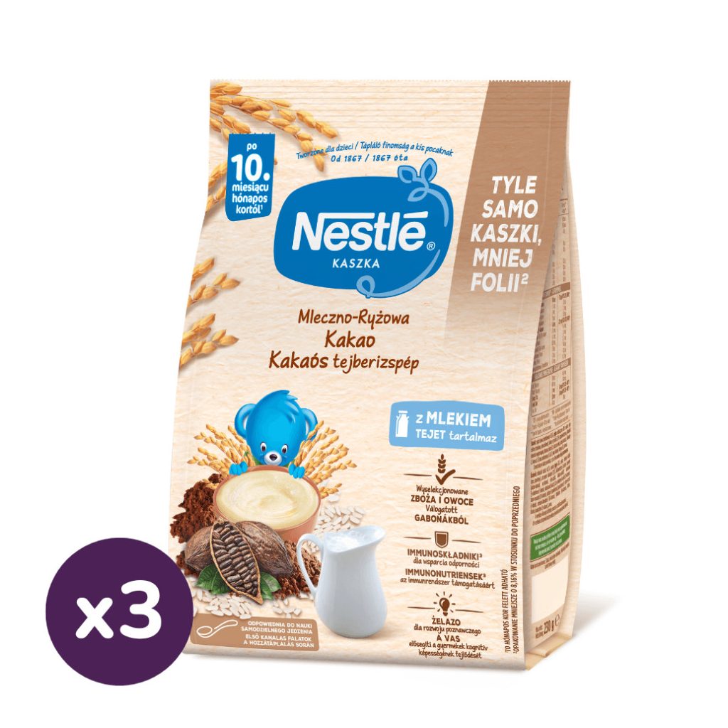 Nestlé Kakaós tejberizspép 10 hó+ (3x230 g)