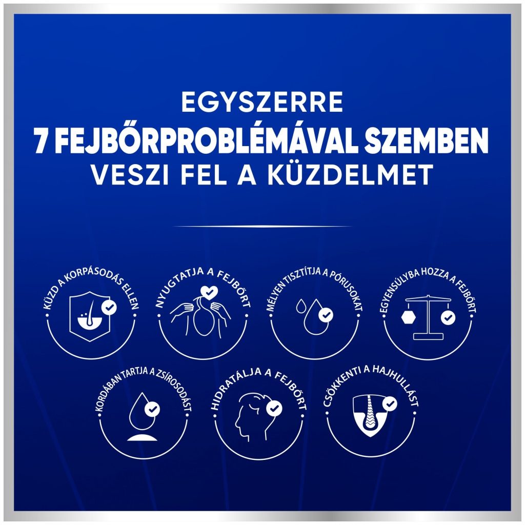 Head & Shoulders Pro-Expert 7 korpásodás és hajhullás elleni sampon koffeinnel (2x250 ml)