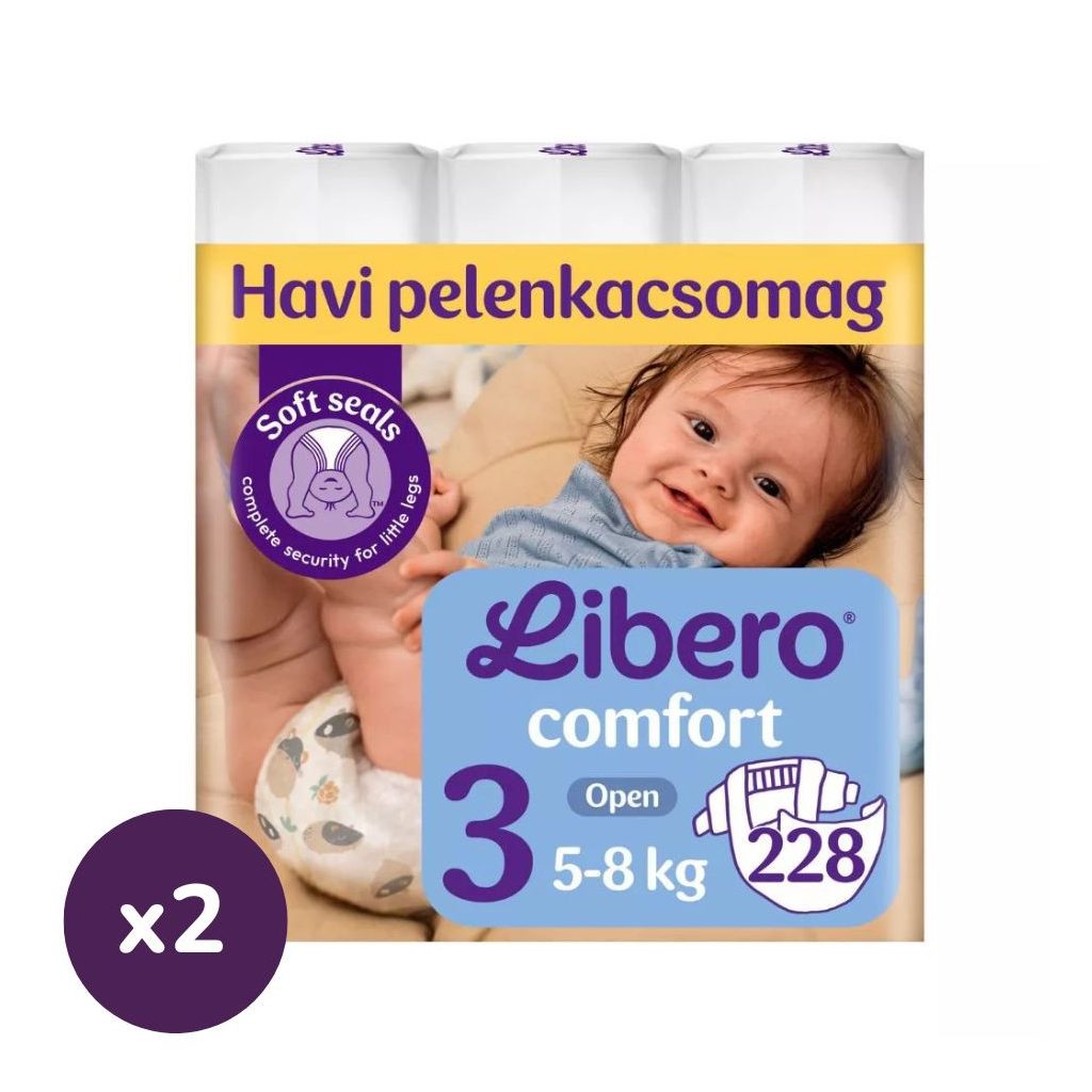 Libero Comfort 3 pelenka, 5-8 kg, HAVI PELENKACSOMAG 456 db