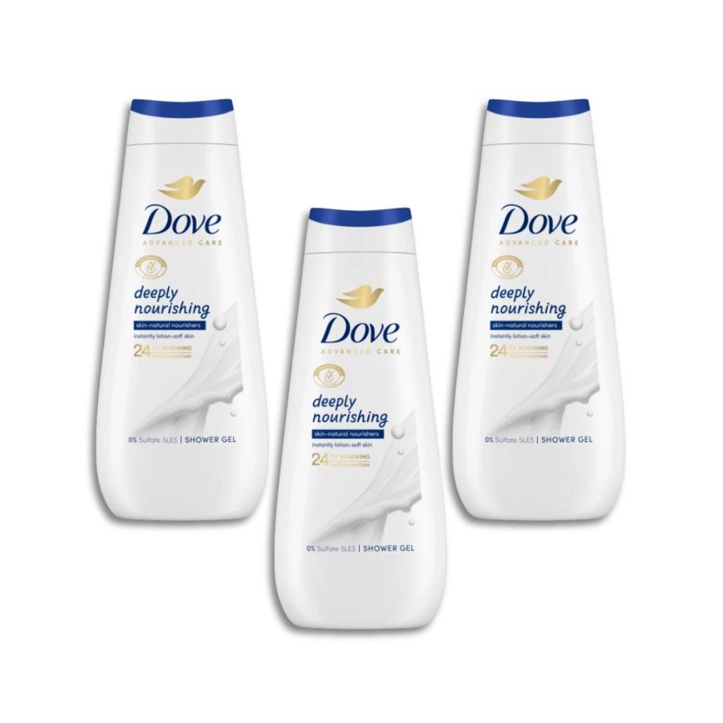 Dove Advanced Care Krémtusfürdő Deeply Nourishing (3x400 ml)