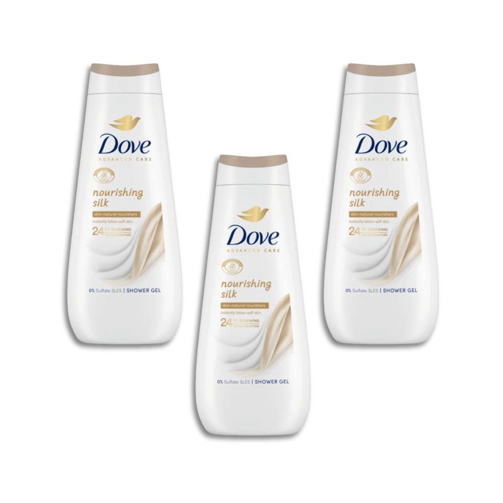 Dove Advanced Care Krémtusfürdő Nourishing Silk (3x400 ml)