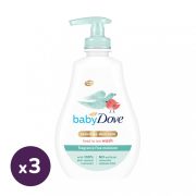 Baby Dove Sensitive fürdető 3x400 ml