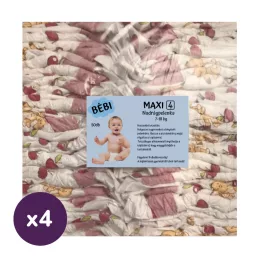   Gazdaságos típusú pelenka Maxi 4, 7-18 kg HAVI PELENKACSOMAG 200 db (II. osztályú termék)