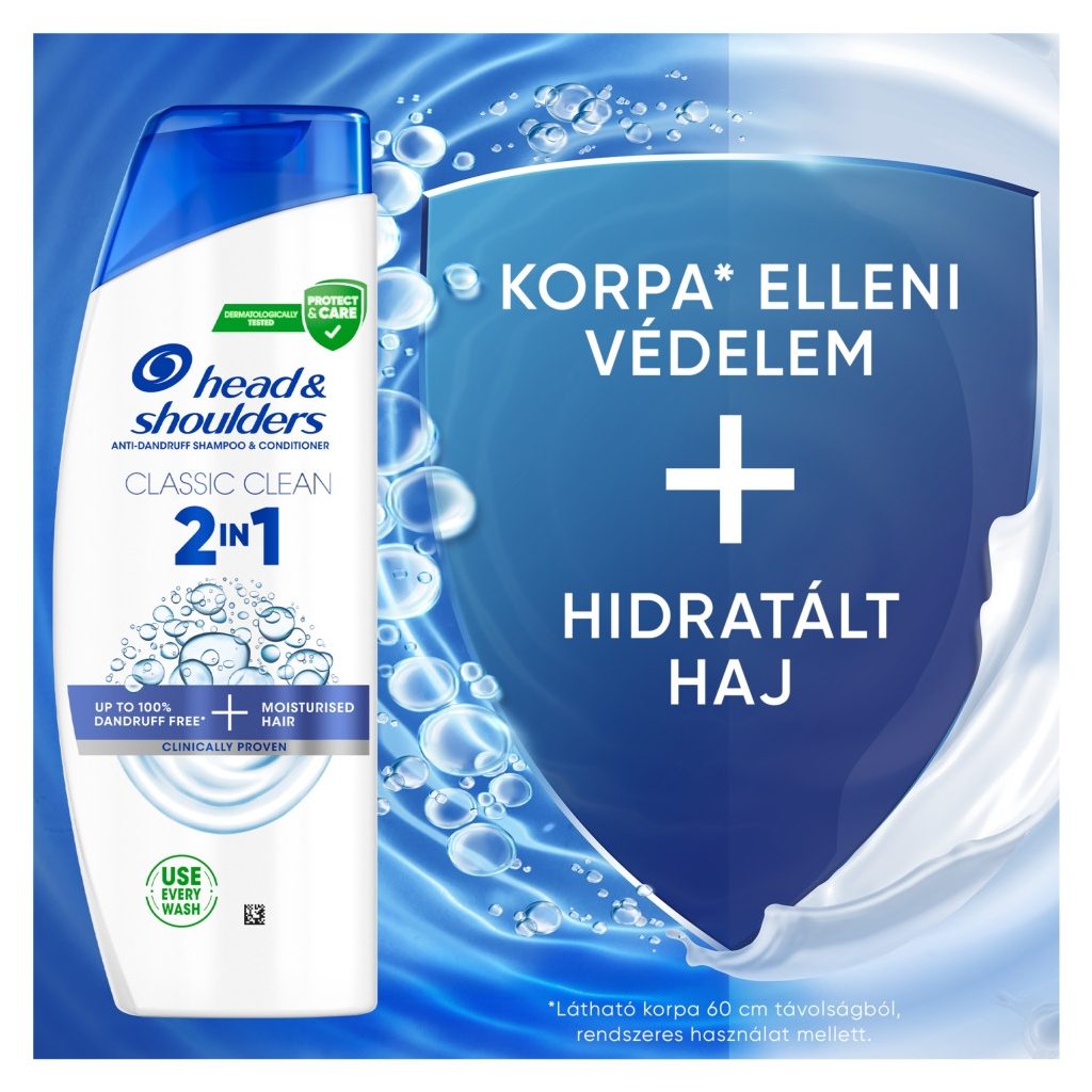Head & Shoulders Classic Clean 2az1-ben korpásodás elleni sampon (2x330 ml)