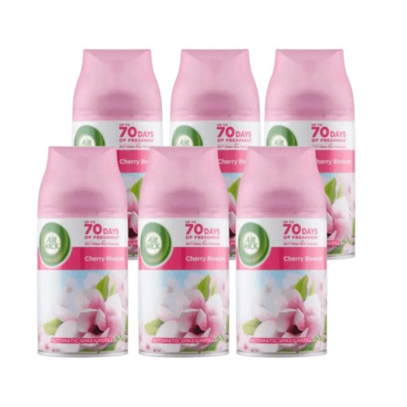 INGYENES SZÁLLÍTÁS - Air Wick Freshmatic Automata Légfrissítő spray utántöltő, Cseresznyevirág (6x250 ml)