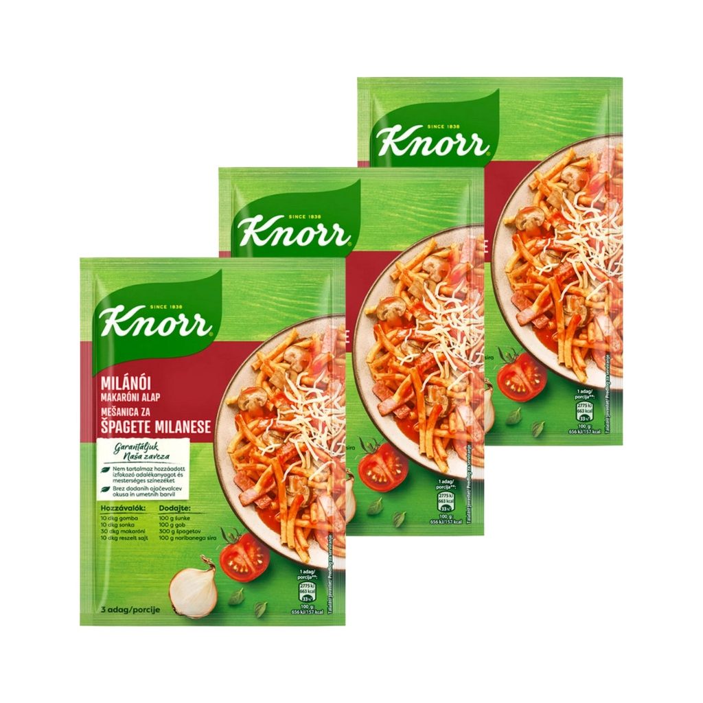 Knorr Milánói makaróni alap (3x60 g)