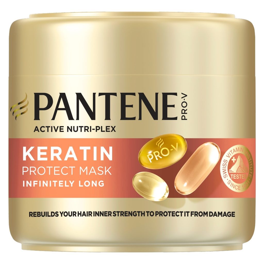 Pantene Pro-V Infinitely Long Keratin Protect Maszk Hosszú Elgyengült Hajra (2x300 ml)