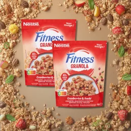   Nestlé Fitness Granola Cranberry - áfonyával, tökmaggal és ásványi anyagokkal (2x300 g)