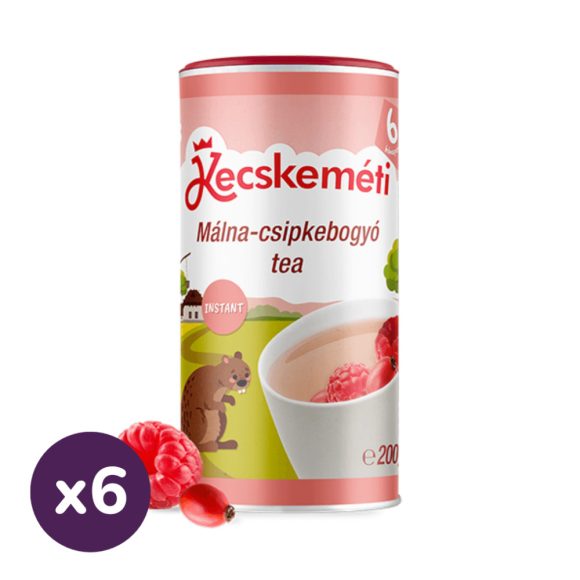 Kecskeméti málna-csipkebogyó instant tea 6 hó+ (6x200 g)
