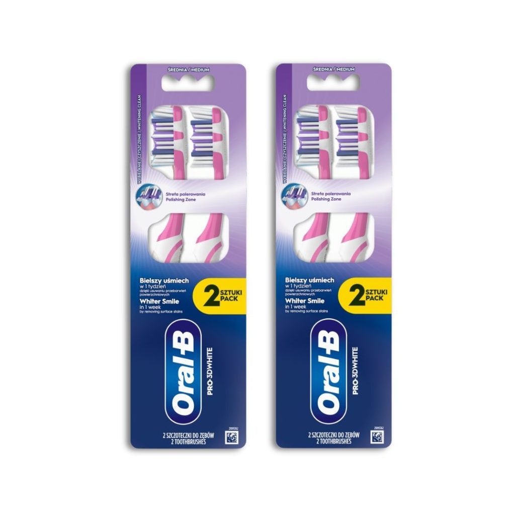 Oral-B Pro-3D White fogkefe (2x2 db)