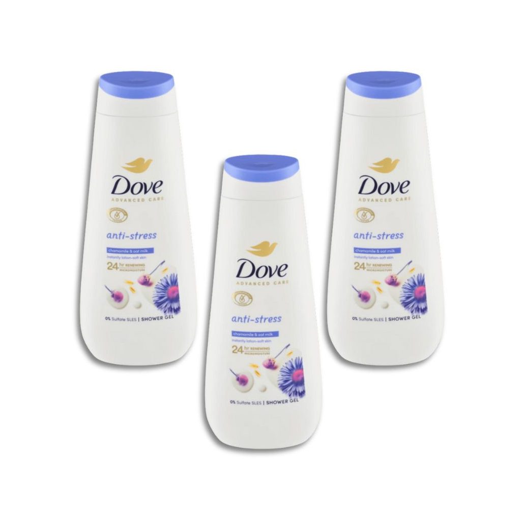 Dove Advanced Care Krémtusfürdő Anti-Stress (3x400 ml)