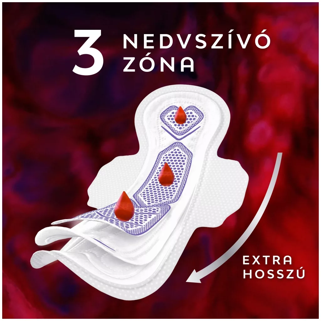 Libresse Ultra Goodnight Large Wings egészségügyi betét (4x8 db)