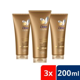   Dove DermaSpa Summer Revived önbarnító testápoló normál-sötét bőrre (3x200 ml)