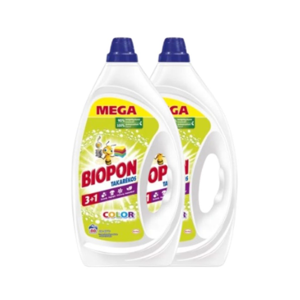 Biopon Color mosógél 2x3,96 liter (176 mosás)