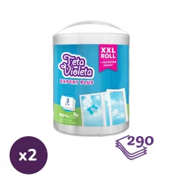   Violeta EXPERT PLUS háztartási papírtörlő 3 rétegű 1 tekercs (2x290 lap)