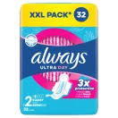 Always Ultra Day Super egészségügyi szárnyas betét, 2-es méret (6x32 db)
