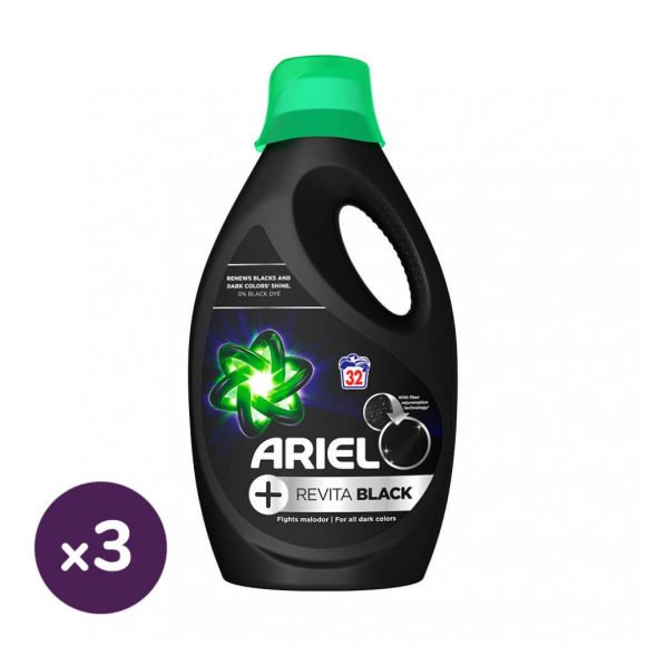 Ariel folyékony mosószer, fekete 3x1,76 liter (96 mosás)