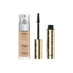   L'Oréal Paris True Match alapozó 2.N Vanilla (30 ml) + Panorama szempillaspirál Black (10,5 ml) csomag