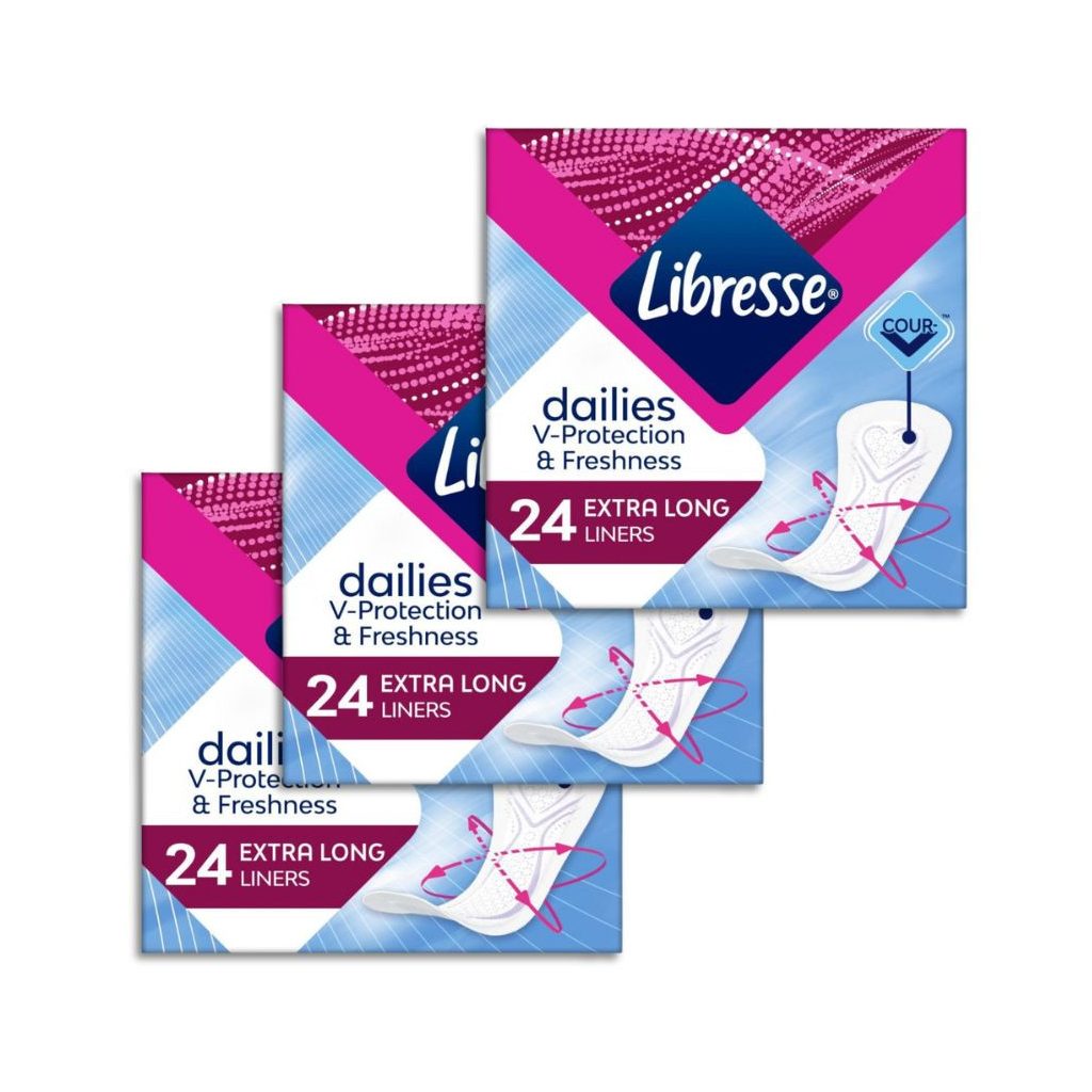 Libresse Dailies Fresh Extra Long tisztasági betét (3x24 db)