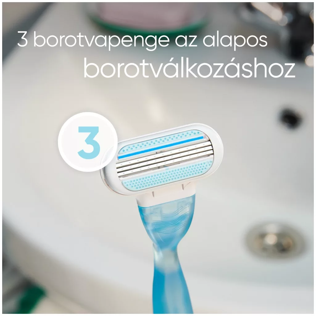 Gillette Venus Smooth női borotva + borotvabetét (2 db)