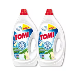   Tomi Amazónia Frissessége folyékony mosószer fehér és világos ruhákhoz 2x3,96 liter (176 mosás)