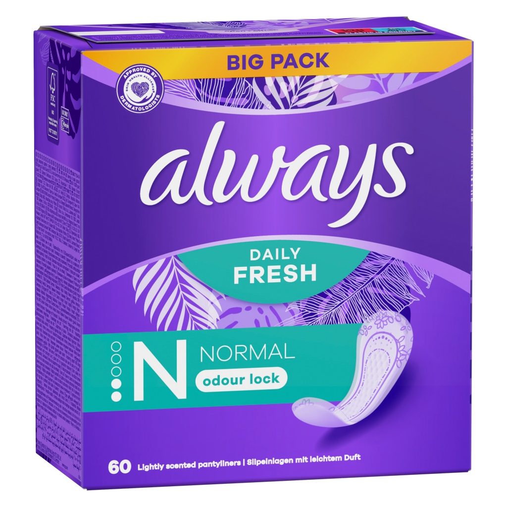 Always Liners Normal Fresh&Protect tisztasági betét (2x60 db)