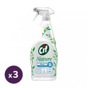   Cif Természet Receptje fürdőszobai vízkőoldó spray 3x750 ml