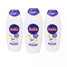   Baba nyugtató Jóéjtpuszi tusfürdő levendula és vanília illat (3x750 ml)