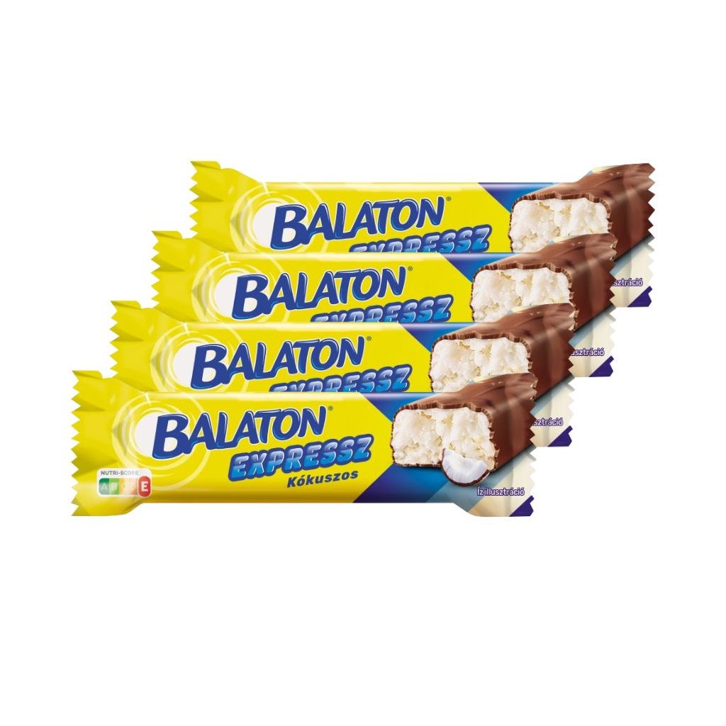 Balaton Expressz tejcsokoládéval mártott kókuszos szelet (4x35 g)