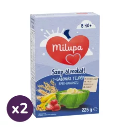   Milupa Szép álmokat! 7 gabonás epres-banános tejpép 8 hó+ (2x225 g)