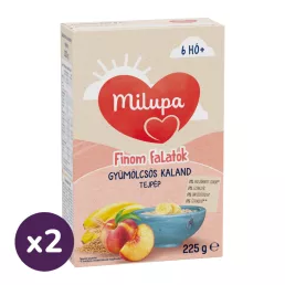   Milupa Finom Falatok, Gyümölcsös kaland tejpép 6 hó+ (2x225 g)