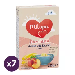   Milupa Finom Falatok, Gyümölcsös kaland tejpép 6 hó+ (7x225 g)