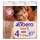 Libero Touch 4 bugyipelenka, 7-10 kg, 87 db + ajándék toalettpapír