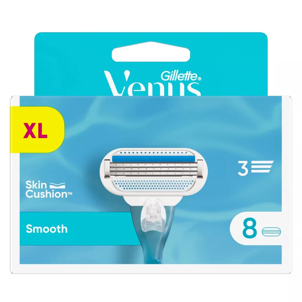 Gillette Venus Smooth női borotvabetét/pótfej (2x8 db)