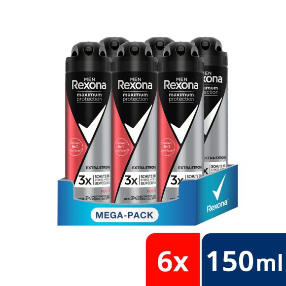 Rexona Male Maximum Protection Power dezodor (6x150 ml)