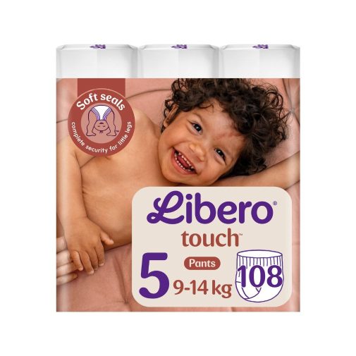 Libero Touch 5 bugyipelenka, 9-14 kg, 108 db + ajándék toalettpapír