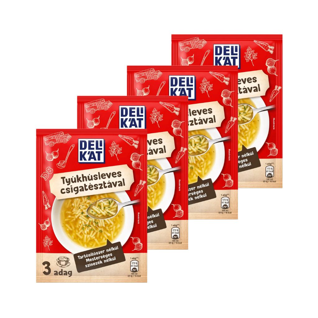 Delikát Tyúkhúsleves csigatésztával (4x40 g)
