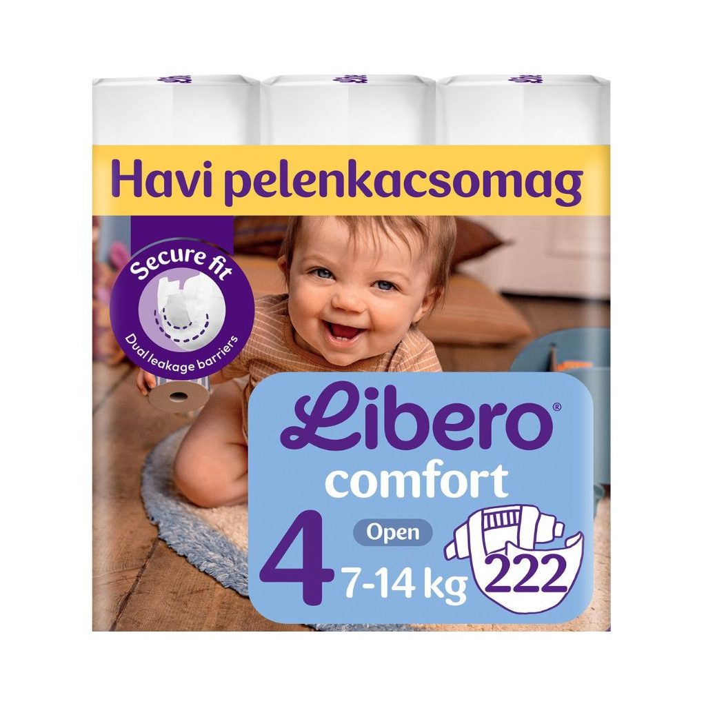 Libero Comfort 4 pelenka, 7-14 kg, 222 db