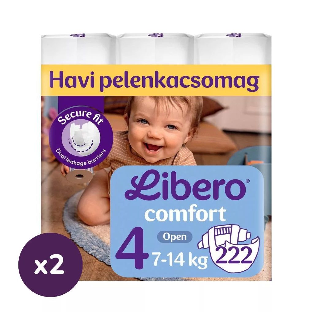 Libero Comfort 4 pelenka, 7-14 kg, 444 db