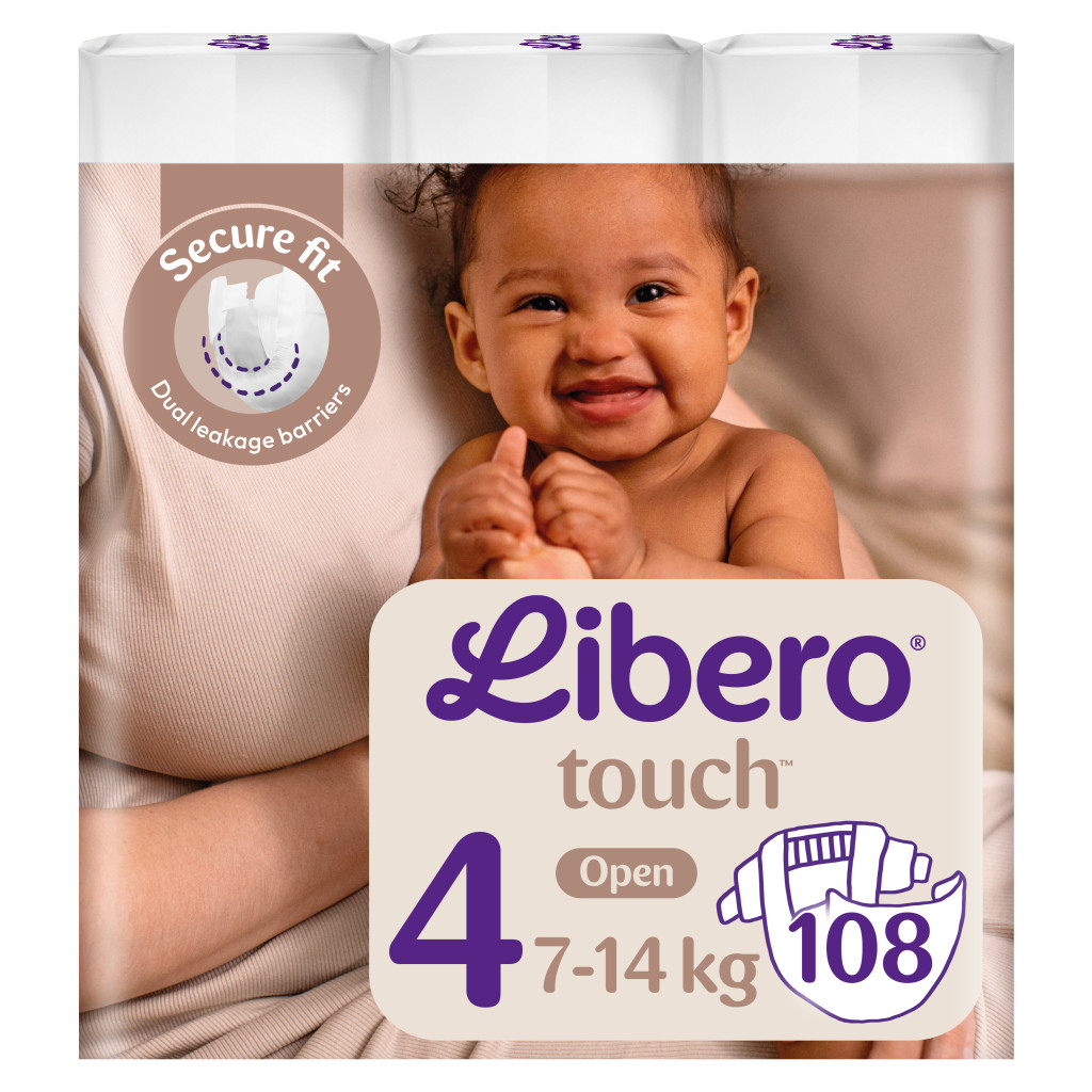 Libero Touch 4 pelenka, 7-14 kg, 108 db