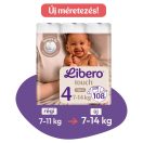 Libero Touch 4 pelenka, 7-14 kg, 108 db
