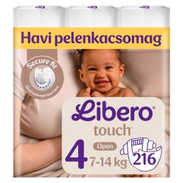 Libero Touch 4 pelenka, 7-14 kg, 216 db