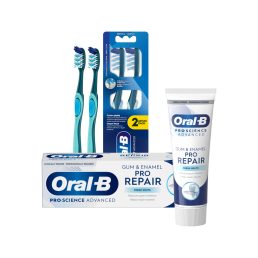  Oral-B Pro-Expert Advanced fogkefe (2 db) + Oral-B Professional fogkrém