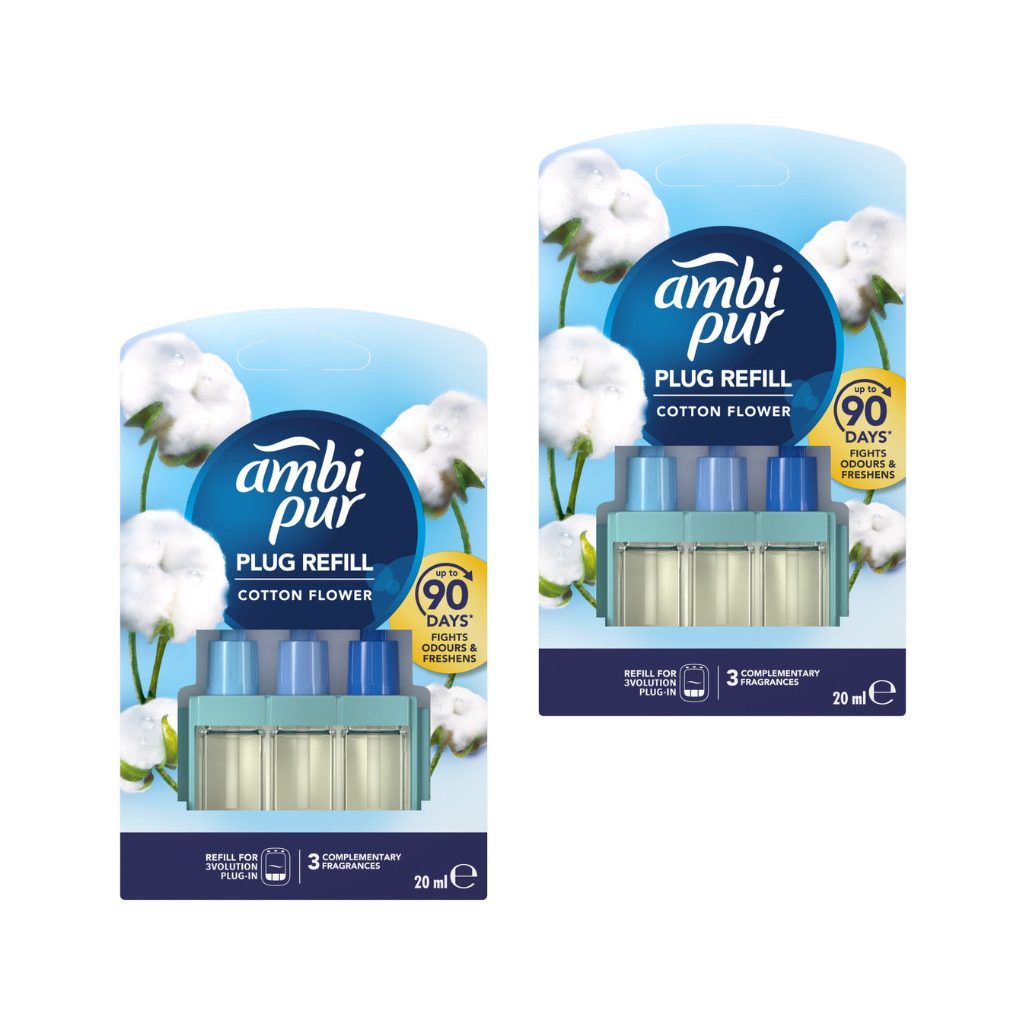 Ambi Pur 3Volution Elektromos Légfrissítő-utántöltő Cotton Flower (2x20 ml)