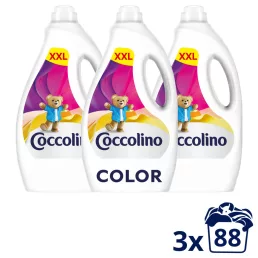   Coccolino Color mosószer színes ruhákhoz 3x3,52 liter (264 mosás)