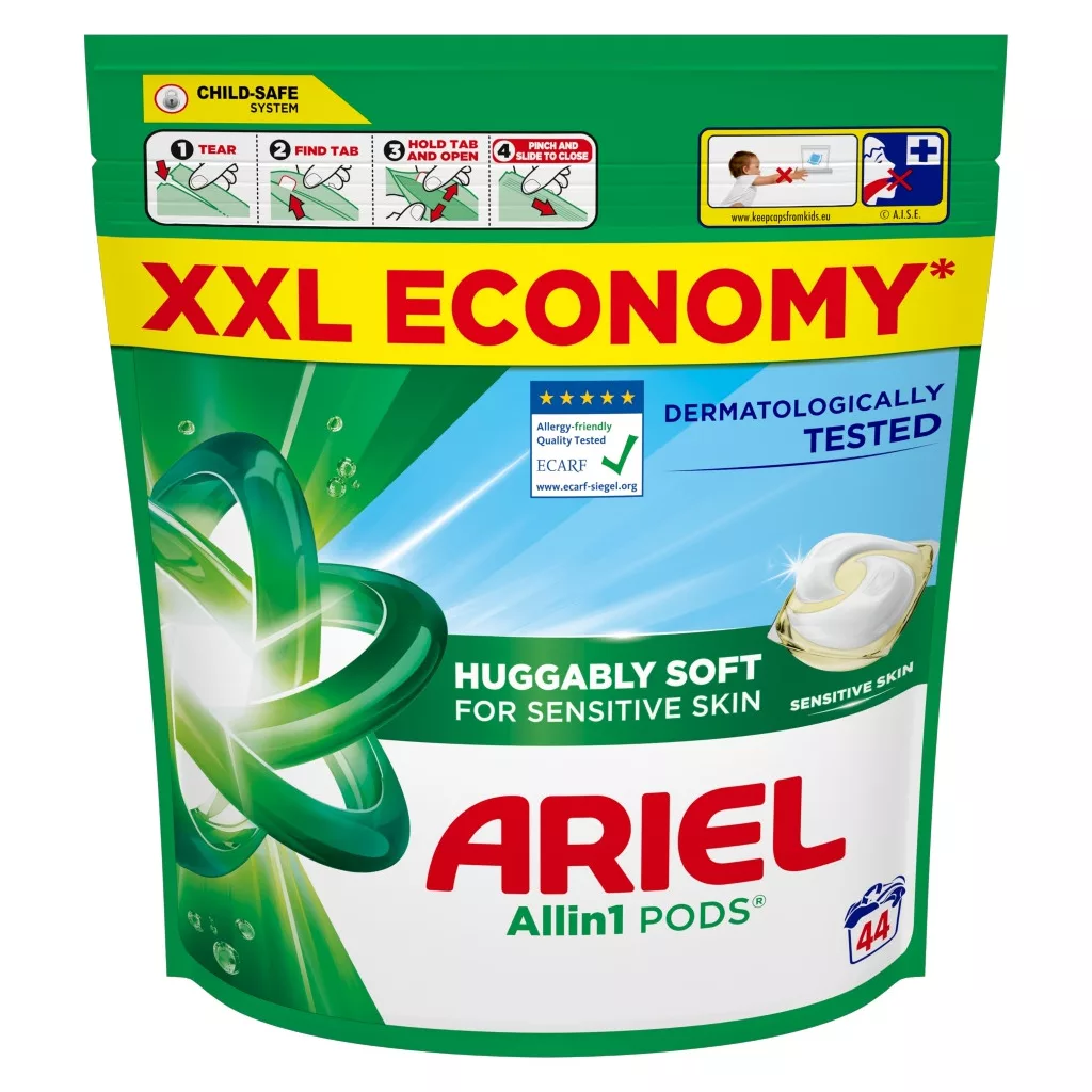 Ariel Sensitive mosókapszula (3x44 db)