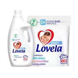   Lovela Baby mosókapszula 60 db + Lovela Baby öblítő 2 liter