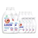 INGYENES SZÁLLÍTÁS - Lovela Baby nagy folyékony mosószer csomag: Lovela Baby mosószer fehér ruhákhoz 2x4,5 liter + Lovela Baby öblítő 4x2 liter