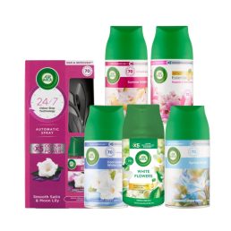   Air Wick Freshmatic Légfrissítő csomag: készülék és 6 db különböző illatú utántöltő (6x250 ml)